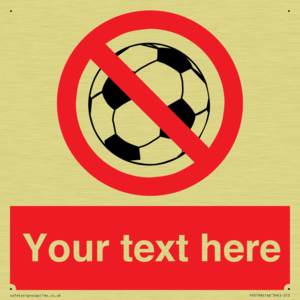 Custom No Ball Games Sign